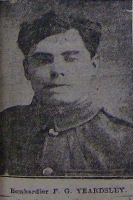 FREDRICK GEORGE YEARDSLEY